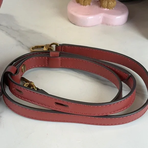 Michael‎ Kors Carmen Pink Flap Satchel Suede Patchwork Leather Crossbody Bag NWT - Picture 10 of 15